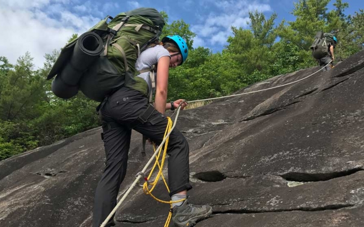rock climbing trip for teens in north carolina